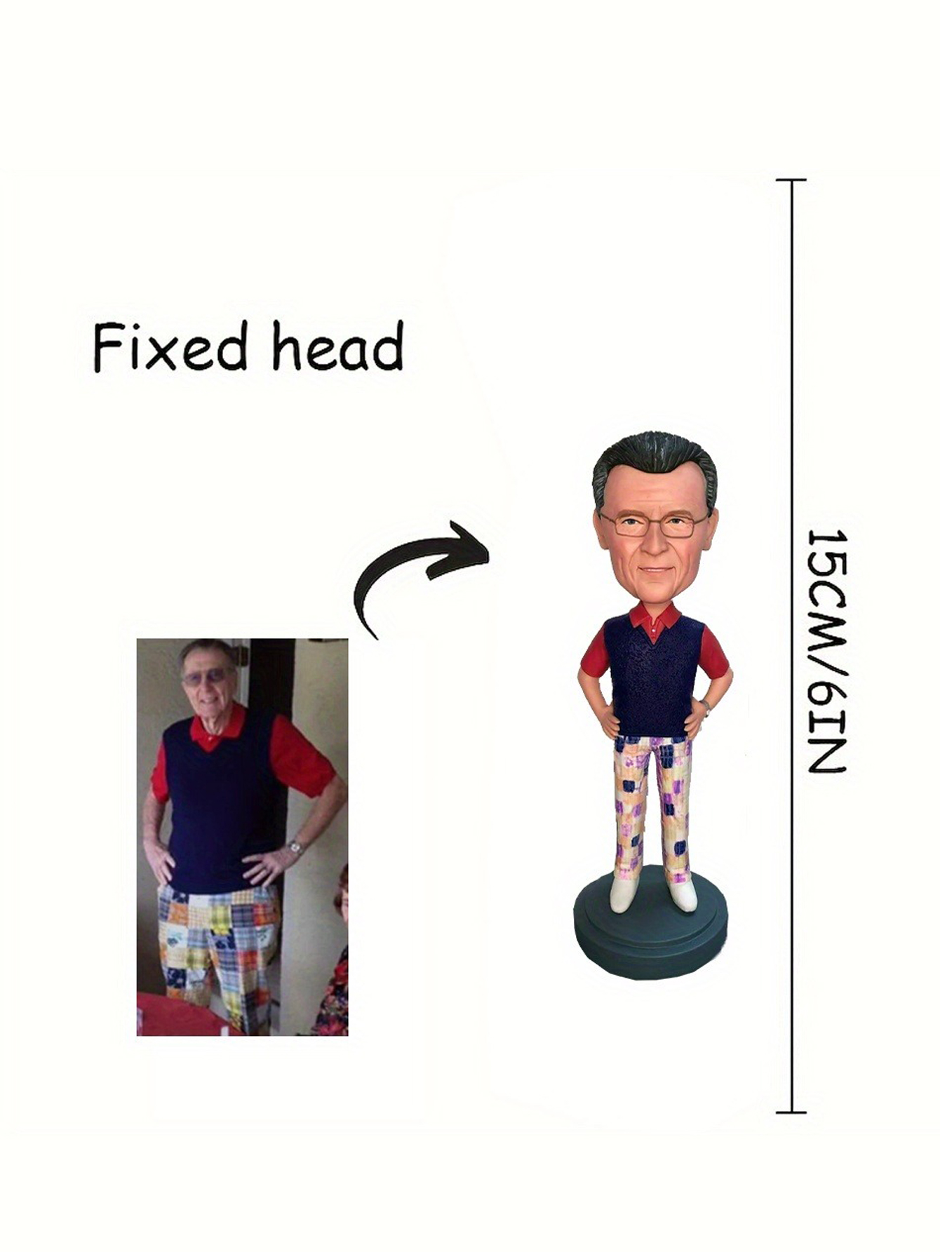 Customize Personalized Cartoon Clay Figurines Photo-Customized Exclusive Gifts